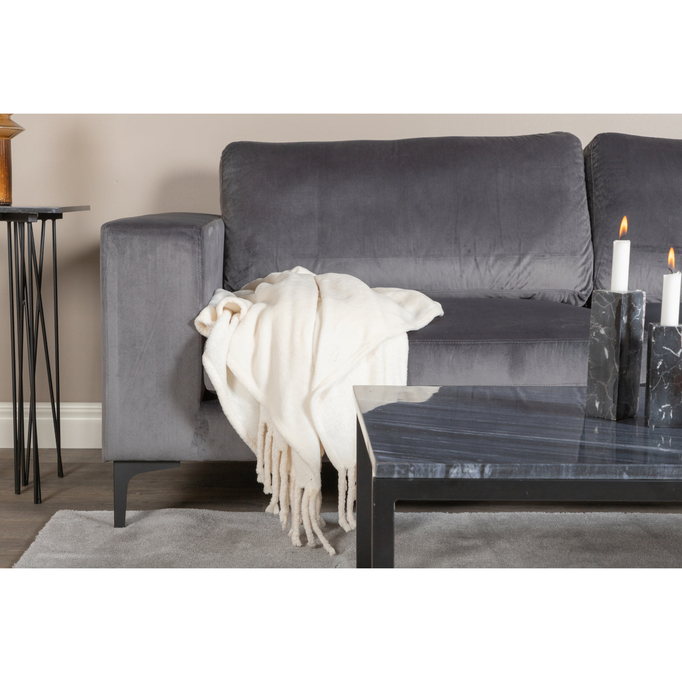 Sofa Callisto – 2-Sitzer – Grau