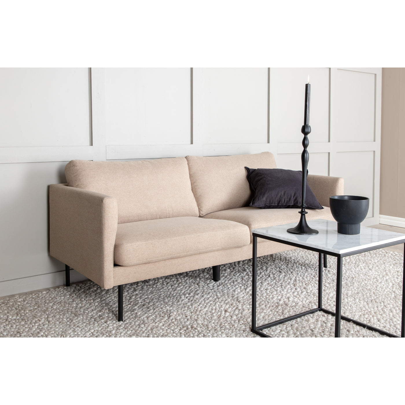 Sofa Angor Couch 2-Sitzer- Beige