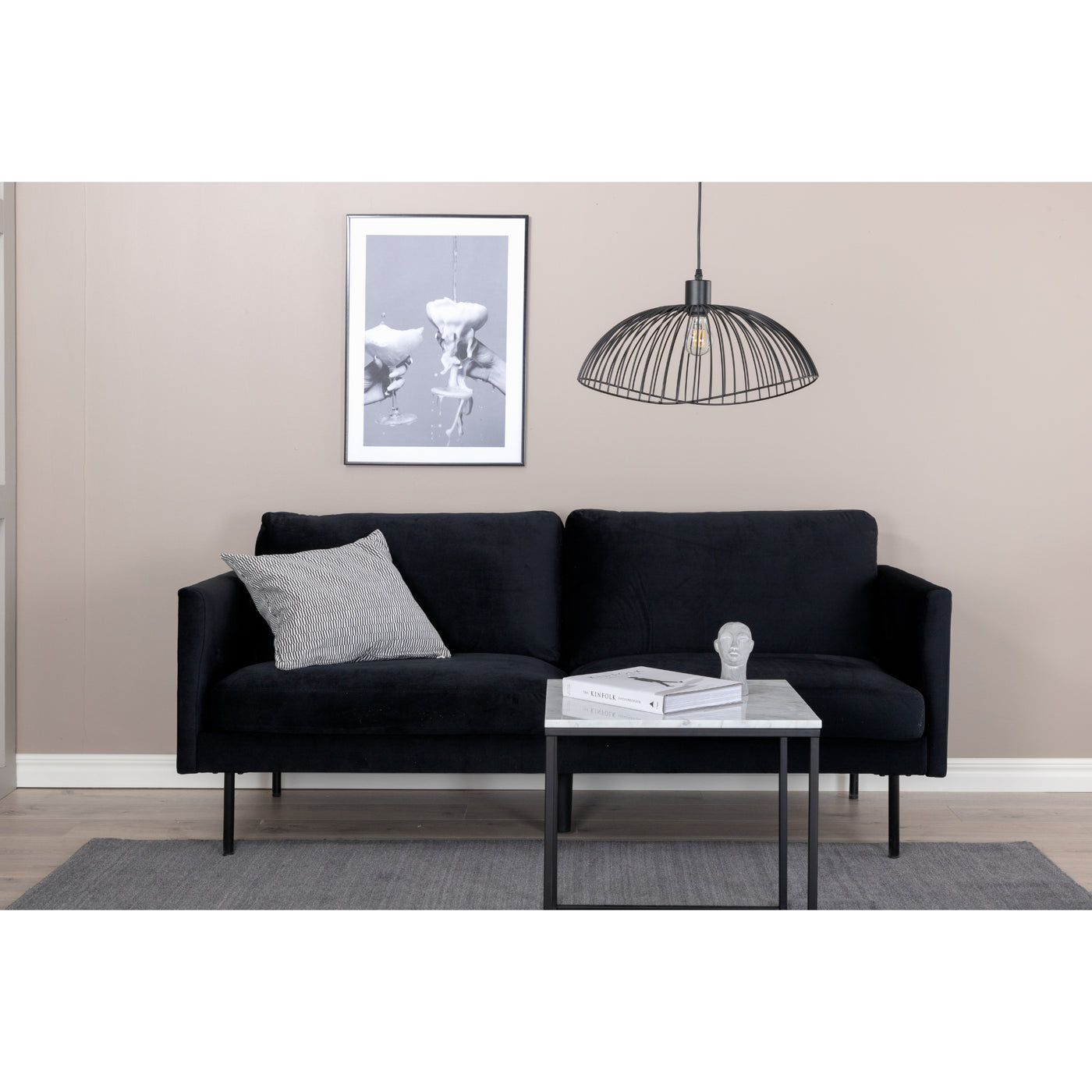 Sofa Galela 2-Sitzer– Schwarz