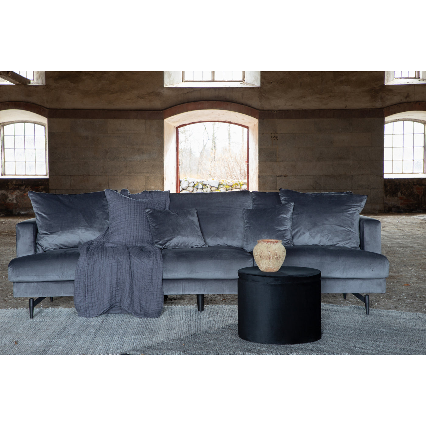 Sofa Verenice 3-Sitzer – Grau