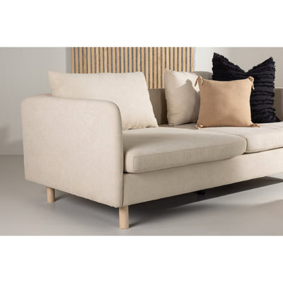 Zero 2-Sitzer-Sofa – Stoff in Holzoptik in Beige