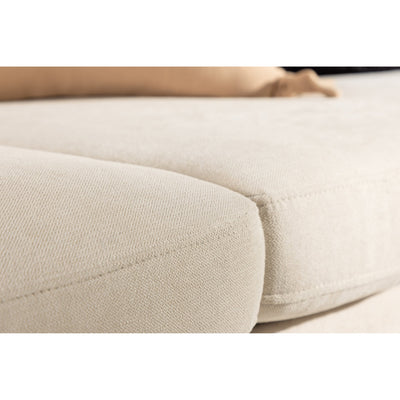 Zero 2-Sitzer-Sofa – Stoff in Holzoptik in Beige