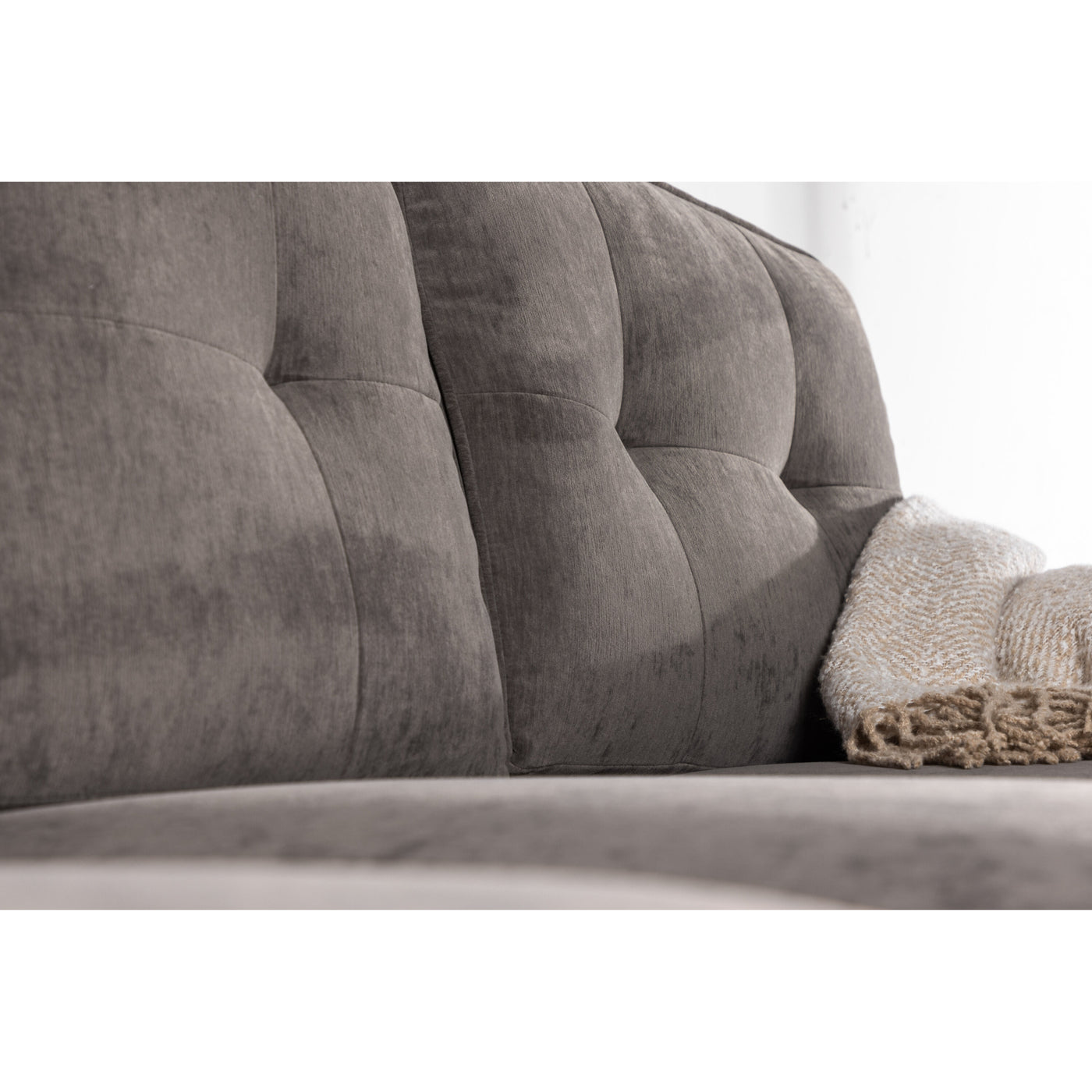 Remis Sofa – Hellgrauer Stoff