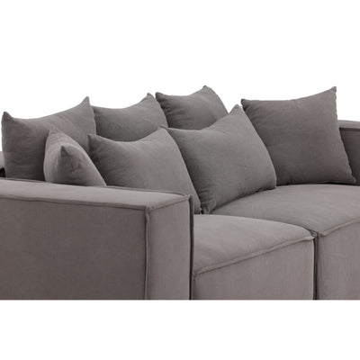 Henrikje 2-Sitzer Sofa Designer Couch Grau