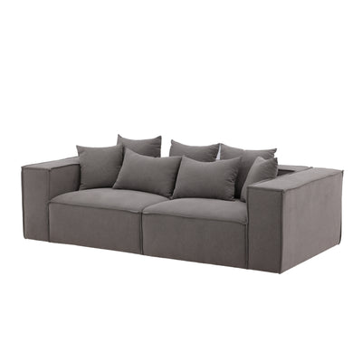 Henrikje 2-Sitzer Sofa Designer Couch Grau