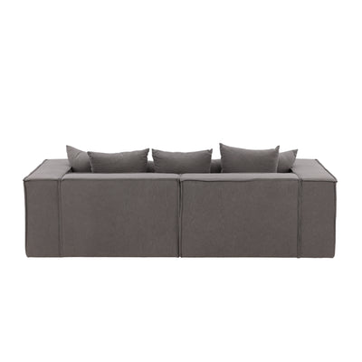 Henrikje 2-Sitzer Sofa Designer Couch Grau