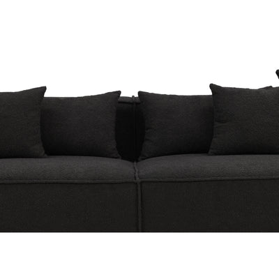 Sofa Henriette 3-Sitzer -Schwarz