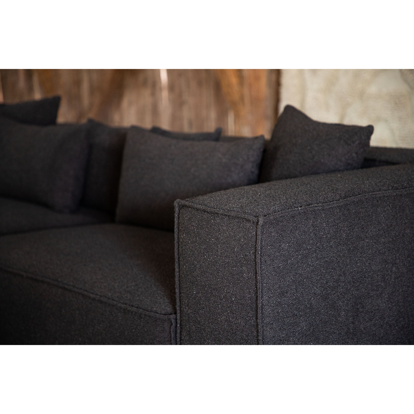 Sofa Henriette 3-Sitzer -Schwarz