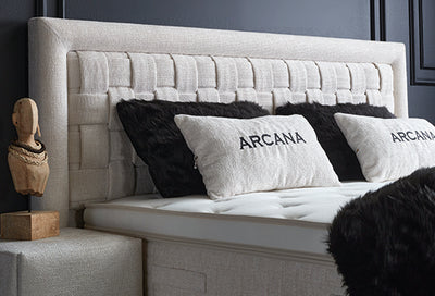 Arcana Boxspringbett Stauraum Bettkasten Stoff Creme Boxbett von ABC Bedding | arcana-boxspringbett-stauraum-bettkasten-weiss-boxbett | Mit Bettkasten