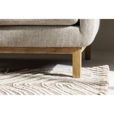 Olympos 3-Sitzer-Sofa – Holzoptik Beige