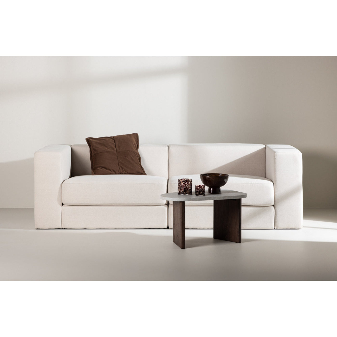 Lumi 3-Sitzer-Sofa – Weißes Leinen