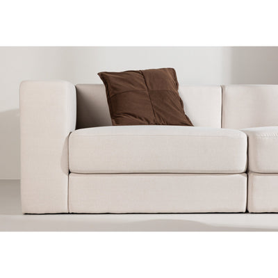 Lumi 3-Sitzer-Sofa – Weißes Leinen