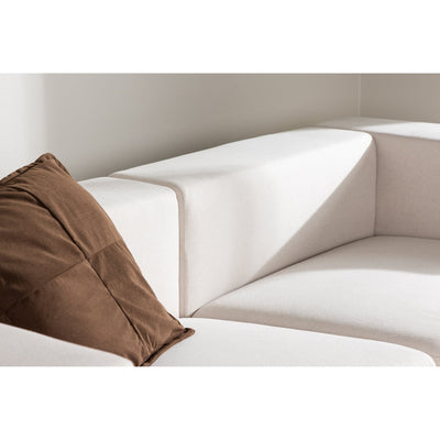 Lumi 3-Sitzer-Sofa – Weißes Leinen