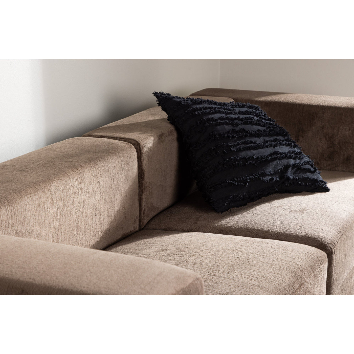 Lumi 3-Sitzer-Sofa – braunes Leinen