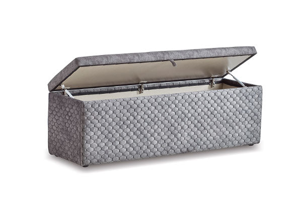 BABYLON BOXSPRINGBETT STAURAUM BETTKASTEN SAMT STOFF GRAU BOXBETT von ABC Bedding | babylon-stauraum-boxbett-boxspringbett-mit-bettkasten-samt-grau-anthrazit | Mit Bettkasten