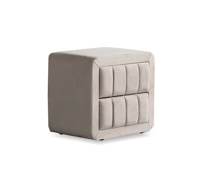 Mabel Boxspringbett Stauraum Bettkasten Samt Beige Boxbett von ABC Bedding