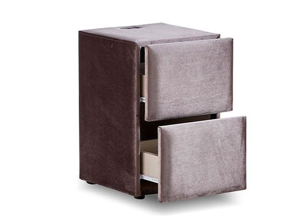 PHANTOM Beige Boxspringbett Stauraum Bettkasten Samtiger Webstoff Boxbett von ABC Bedding | phantom-stauraum-boxbett-boxspringbett-mit-bettkasten-samt-beige | Mit Bettkasten