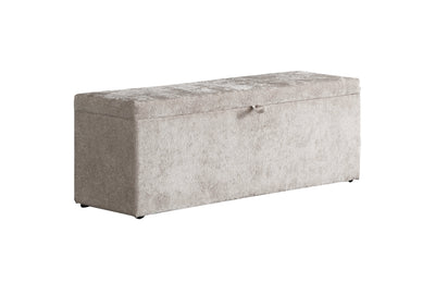 Sofia Boxspringbett Stauraum Bettkasten Bouclé Teddy Stoff Beige Boxbett von ABC Bedding